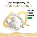 QCY H3 ANC Wireless Headphones 43dB Hybrid Active Noise Cancelling Bluetooth 5.4 Headset Hi-Res with LDAC Over Ear Headset 60Hrs