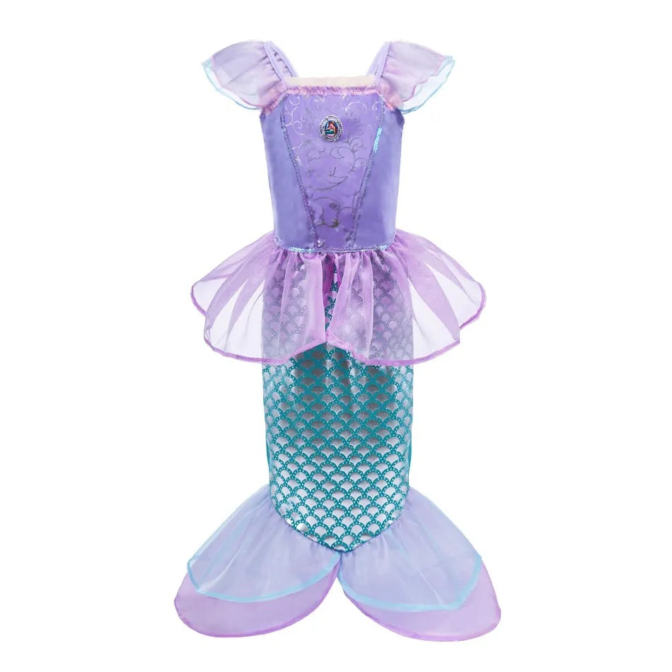 Kids Princess Costume Dress – Elsa, Anna, Jasmine & Moana Outfit