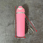 Mini Water Bottle Keychain ， Cute Cup Mini Tumbler Keychain，Applicable To Holder Keyring for Lip Balm, Backpack