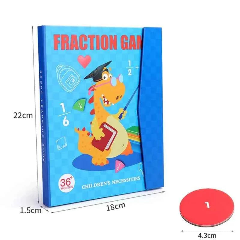 Magnetic Fraction Puzzles for Math Mastery Montessori Enlightenment with Fun Arithmetic Teaching Aid Cognitive Educational Toys