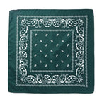 Fashion Hip Hop Bandana Kerchief Unisex Black Hair Band Neck Scarf Headwear Wrist Wraps Head Square Scarves Print Handkerchief