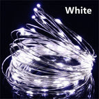 USB Led Fairy Lights Copper Wire String 1/2/3/5/10/20M 200LED Holiday Lamp Garland For Christmas Tree Wedding Party Decoration