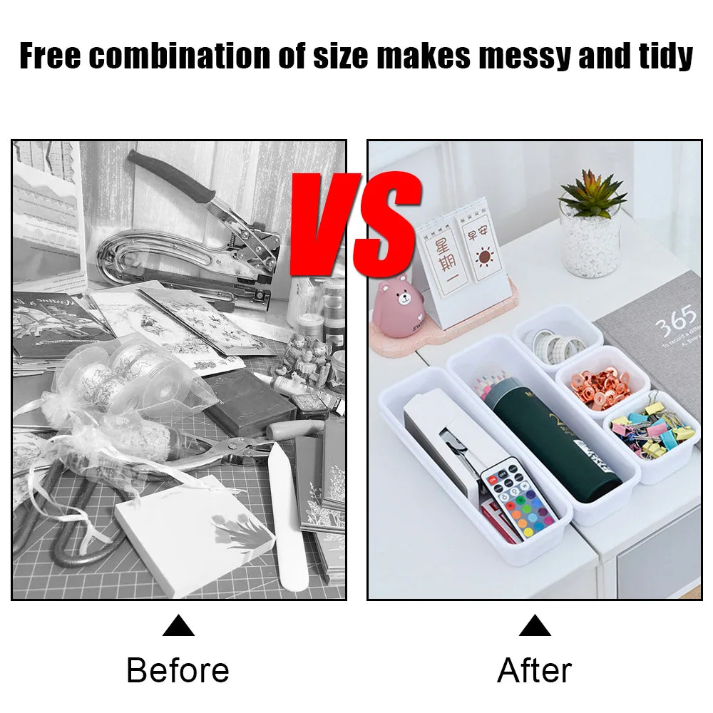 Storage Drawer Organizer Boxes – Multi-Purpose Makeup & Jewelry Trays