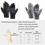 Winter Waterproof Fishing Men's Gloves Women's Cycling Warm Anti Slip Outdoor Sports Exposed Two Finger Touch Screen Gloves