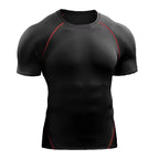 2026 Compression T Shirt Men Summer Sportswear Running T-shirt Elastic Quick Dry Sport Tops Tee Athletic Gym Workout Shirts Men