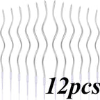 6/12/48pcs Birthday Candles Spiral Cake Candles  Long Thin Cake Candles For Wedding Party And Cake Decoration