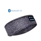 HUAWEISHI Bluetooth 5.0 Earphones Sports Sleeping Headband Elastic Wireless Headphones Music Eye Mask Wireless Headset Headband