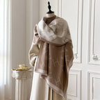 Women's Cashmere Winter Shawl – Vintage Floral Pashmina Wrap
