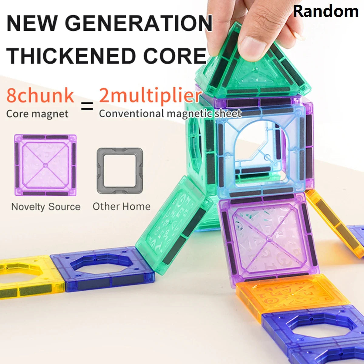 Magnetic Tiles STEM Building Blocks Educational Toy for Kids