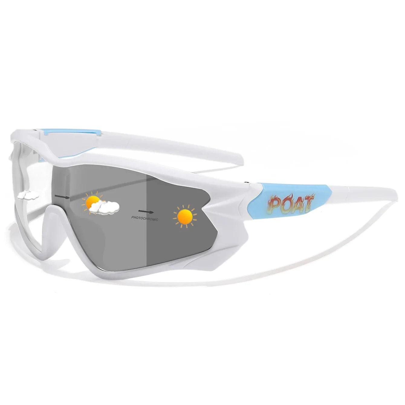Photochromic UV400 Motorcycle Sports Sunglasses for Men & Women