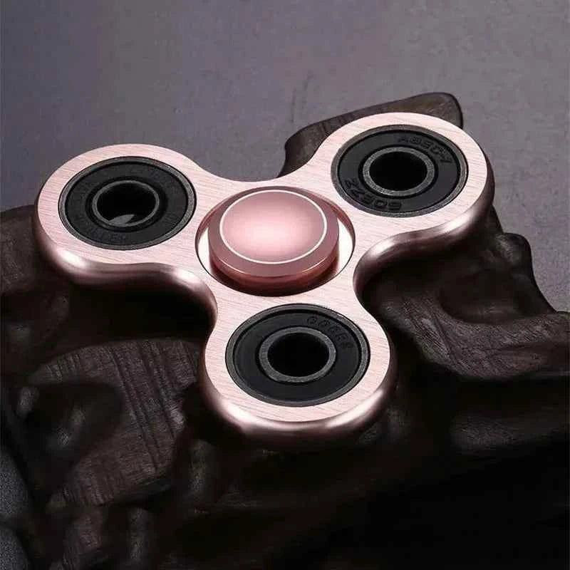 Aluminum Alloy Fidget Spinner Stress Relief Toy – Silent Desk Gadget