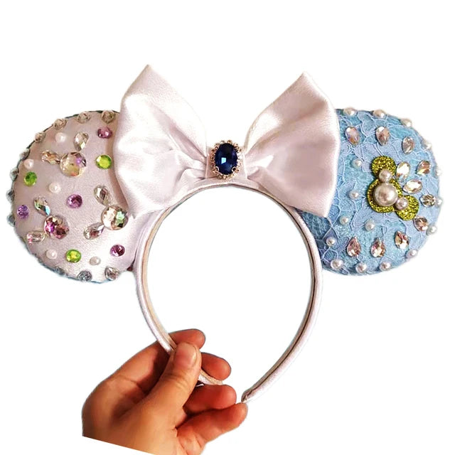 Cartoon Minnie Mouse Ear Headband New Holiday Party Christmas Snowman Headdress Cosplay for Adults Kids Hair Accessories
