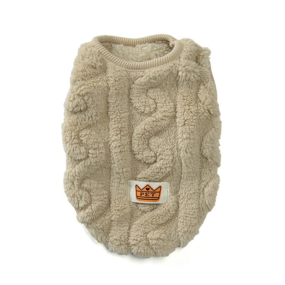 Soft Cozy Cat Sweater – Winter Fleece Vest for Sphynx & Small Dogs