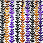 Halloween Pumpkin Bat Spider Fringe Backdrop – Spooky Party Decor