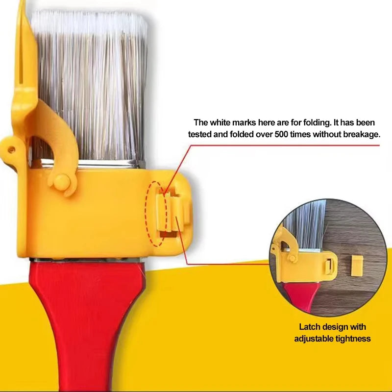 Professional Corner Paint Brush for Walls & Ceilings - Handheld Edger Tool with Clean Cut for Latex Paint, Ideal for Indoor/Outr