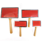 Wool Carding Comb Shedding Tool Pet Cleaning Spinning Needle Grooming Cats Supplies Dogs Hair Wooden Handle Slicker Brush Profes - WTN Essentials 