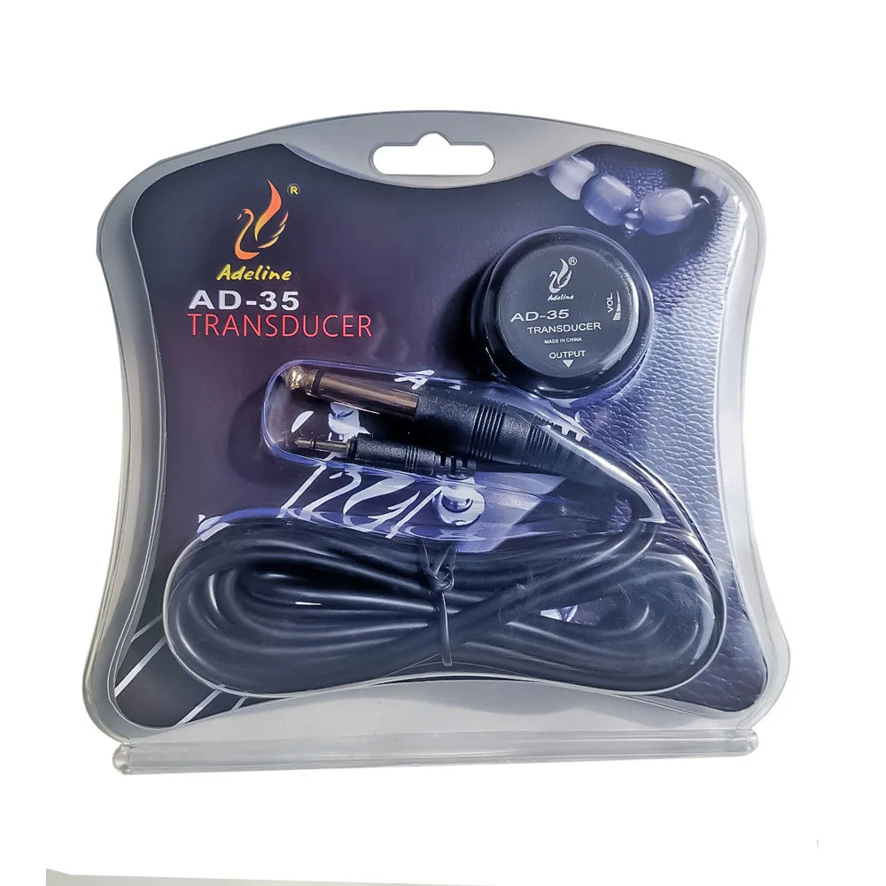 AD-35 Mini Sound Pick-up Piezo Amplifier Transducer Stick Piezo Pickup for Acoustic Guitar Ukulele Violin Cello Banjo
