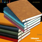 A5 A6 Sheepin Notebook Leather Office Journal Diary Notepad Stationery Student Class Lined NoteBook 160 Pages/240 Pages