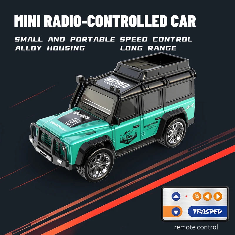 New RC Car MINI Alloy 1/64 Remote Control Car Convenient to Carry 60 Minutes of Work Time Children's Gifts Electronic Toys