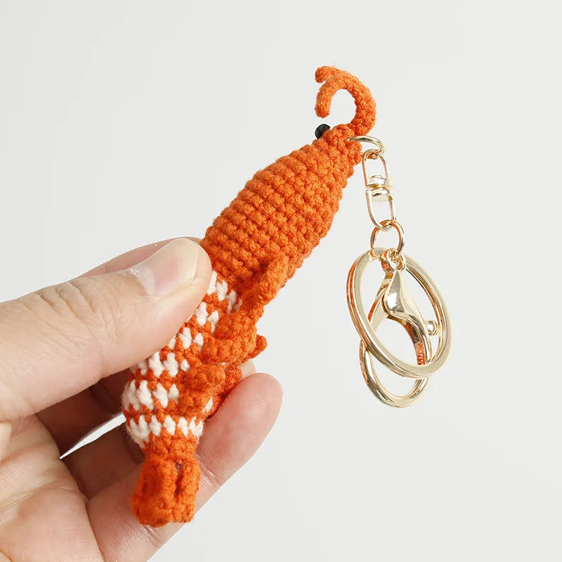 Cute Crochet Stingray Keychain Marine Fish Bag Charm