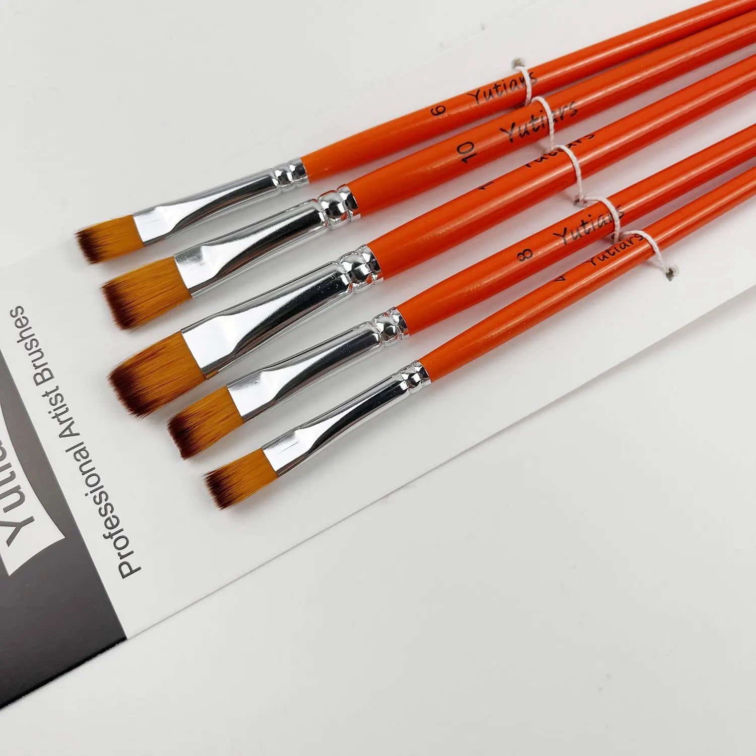 Yutiars Professional Artist Paint Brush Set - 6/24 PCS, Nylon Bristles for Watercolor, Acrylic, Oil Painting, Crafts & Face Body