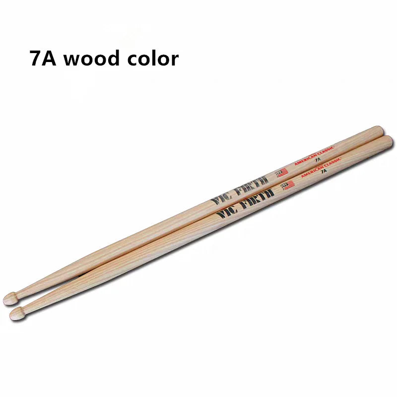 Professional Vic Firth Drumsticks 5A 5B 7A 2B Hickory Drum Sticks For Jazz Rock Durable Musical Instrument