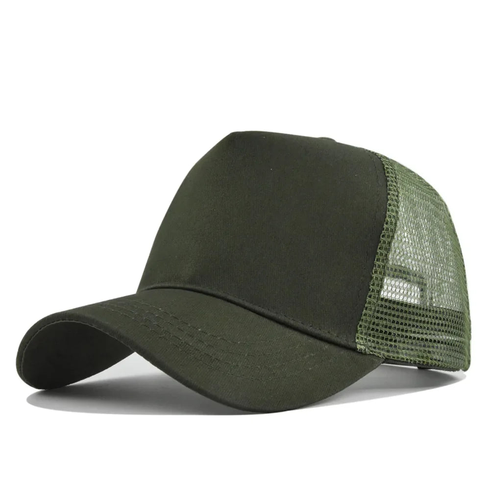 Custom Logo 5 Panel Mesh Baseball Cap for Outdoor Branding