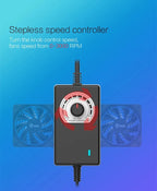TEUCER 3000RPM 120MM Large Air Volume 220V Btc Mining Machine Workstation Cabinet Server Case Cooling System Fan with Adapter