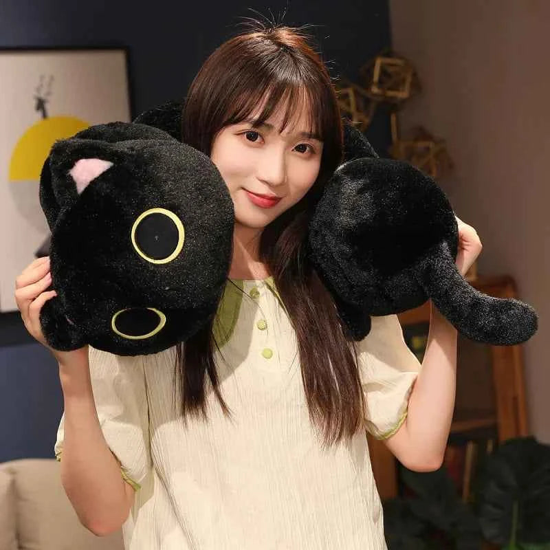 Long Cat Caterpillar Plush Toy – Soft Stuffed Pillow Cushion