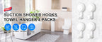 TAILI No Drilling Towel Hook Removable Vacuum Suction Cup Hooks Bathroom Robe Towel Holder Hook Kitchen Hotel Home Accessories