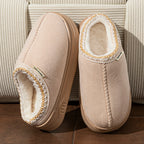 Winter Women's Slippers Boots Fashion Fuzzy Fur Anti-slip Soft Sole Outdoor Indoor Warm Comfort Men Plush Houseshoes Couple