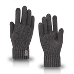  4colors Winter Warm Gloves Touchscreen Unisex Knit Finger Gloves Machine Washable Ideal for Travel Cycling Sports
