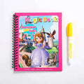 Frozen Disney Kids Puzzle Graffiti Painting Book Mickey Mouse Cars Sofia Princes Cartoon DIY Magic Watercolor Painting Gifts