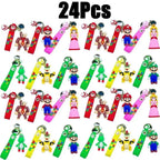 Super Mario Bros Action Figure keychain Cute Cartoon Character Toy Doll Model Decoration Kid Birthday Gift