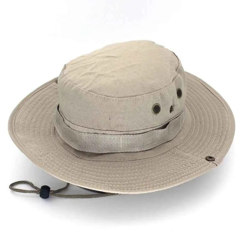 Camouflage Tactical Cap Boonie Bucket Hat Caps Camo Men Outdoor Sports Sun Bucket Cap Fishing Hiking Hunting Hats