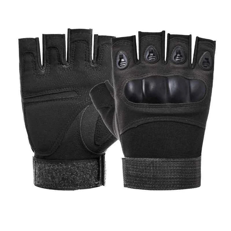 Outdoor  Fingerless Gloves Hard Knuckle Paintball Airsoft Hunting Combat Riding Hiking  Half Finger Gloves