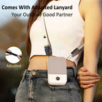Portable Waist Fan Hanging Neck Fan Mini USB Rechargeable Portable Waist Clip Fan for Outdoor Sports Working Travel Small Fan