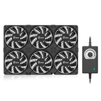 TEUCER 3000RPM 120MM Large Air Volume 220V Btc Mining Machine Workstation Cabinet Server Case Cooling System Fan with Adapter