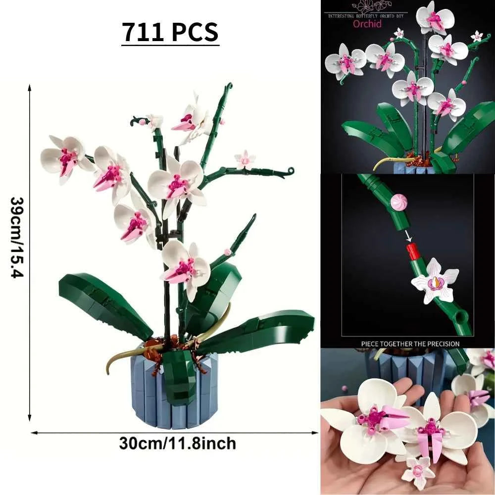 Orchid Bouquet Block flower Potted Building Blocks Sets  10311 Compatible With Legoed Particles Suitable For Christmas Gifts