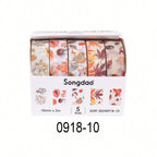 5 Rolls of Boxed Romantic Flower Handbook Tape, Cute DIY Fresh Decorative Washi Tape for Students, a Must-Have Gift for Students