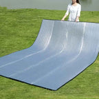 Camping Mat Foam Foil Blanket Aluminum Insulation Foam Foil Mat Sleeping Pad Thermal Outdoor Tent Footprint Reflecting Heat