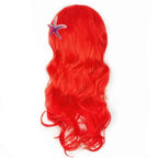 Girl Princess Elsa Anna Wig Kid Halloween Party Carnival Disguised Belle Wednesday Mermaid Rapunzel Aurora Snow White Ariel Hair