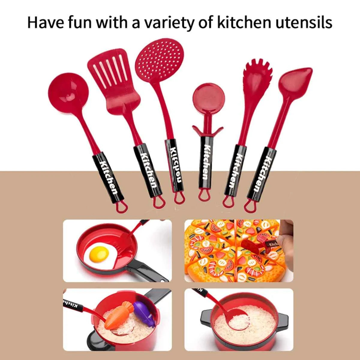 Children's simulated high fidelity cooking toys, home and school use chefs to pretend toy sets suitable for role-playing kitchen