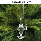 5pcs Christmas Home Decorations Crystal Acrylic Ornaments Snowflake Elk Xmas Tree Hanging Pendants Navidad 2026 New Year Gift