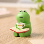 Frog Rocker Chair Cute Japanese Healing Small Decoration Office Desktop Decoration Car Center Control Decoration