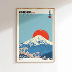 1 Wave Landscape Japanese Wall Art Poster Mount Fuji Sunrise Wave Canvas Print For Modern Living Room Home Decor  Poster Canvas
