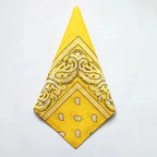 1/4/9pcs Men Women Bandana Hairband Cowboy Mens Biker Sports Headwear Wrist Hairwrap Single Sided Head Wrap Scarf Paisley