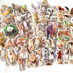 10 Sheets 3D Puffy Stickers Animals Bulk Stickers Scrapbook Decoration Birthday New Year Christmas Gifts for Kids Boys Girls