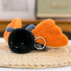 1 Piece Small Insect Plush Toy Doll Keychain Creative Stuffed Doll Bag Pendant Cute Snail Bee Keyring Birthday Gift