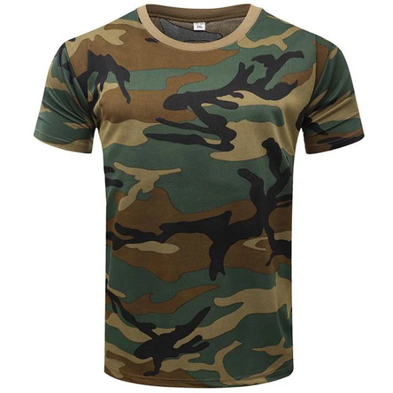 Quick Dry T-shirt Man Tops Forest Camouflage Graphic T Shirt For Men Clothing Gym Fitness Tee Shirts Casual Comfort Tee Shirts